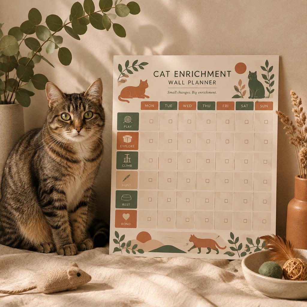 Cat Enrichment Wall Planner