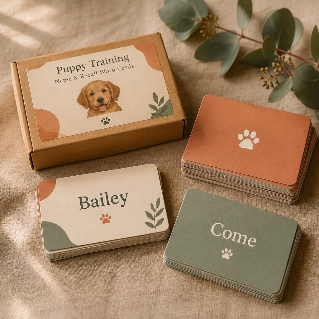 Puppy Name & Recall Word Cards
