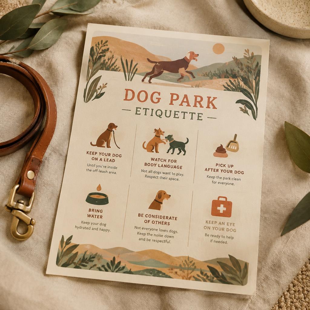 Dog Park Etiquette Poster